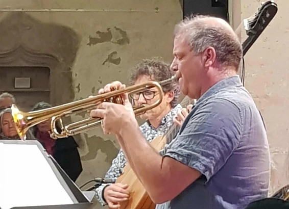 Le duo Chevalier-Tamisier aux Arches en Jazz. Photograpghie © Patricia Segretinat.